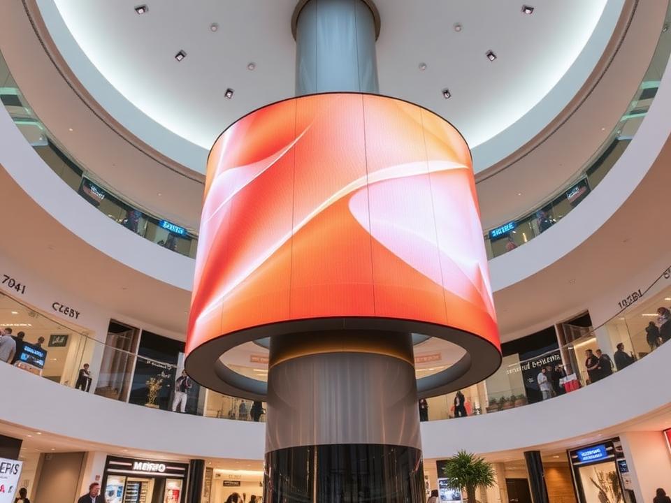 Cylindrical LED Display for LED Screen Displays