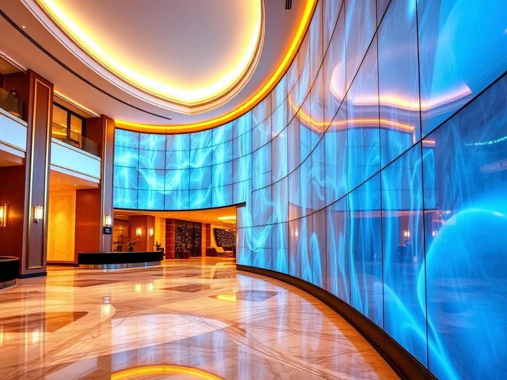 Marina Hotel Curved Video Wall