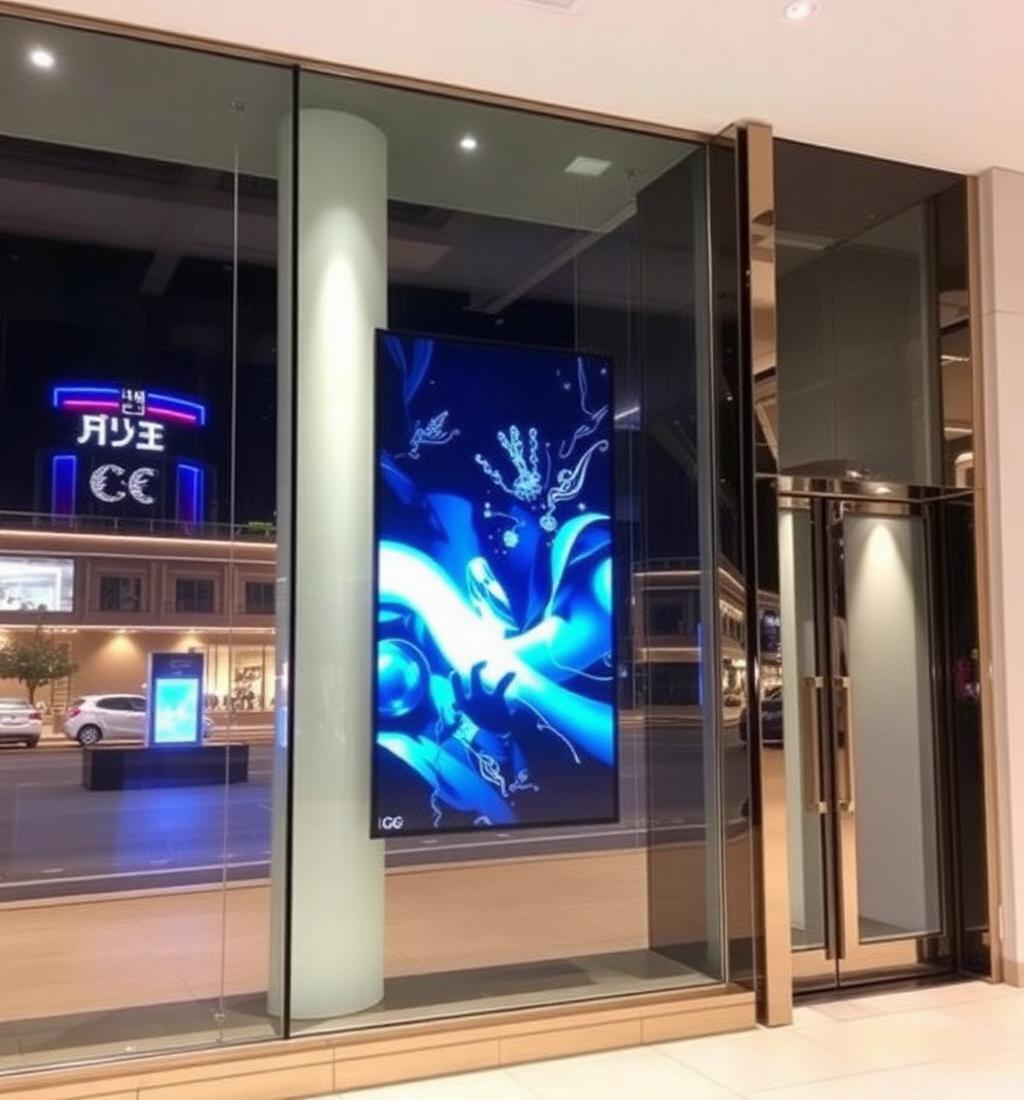 Boutique Transparent Glass Display