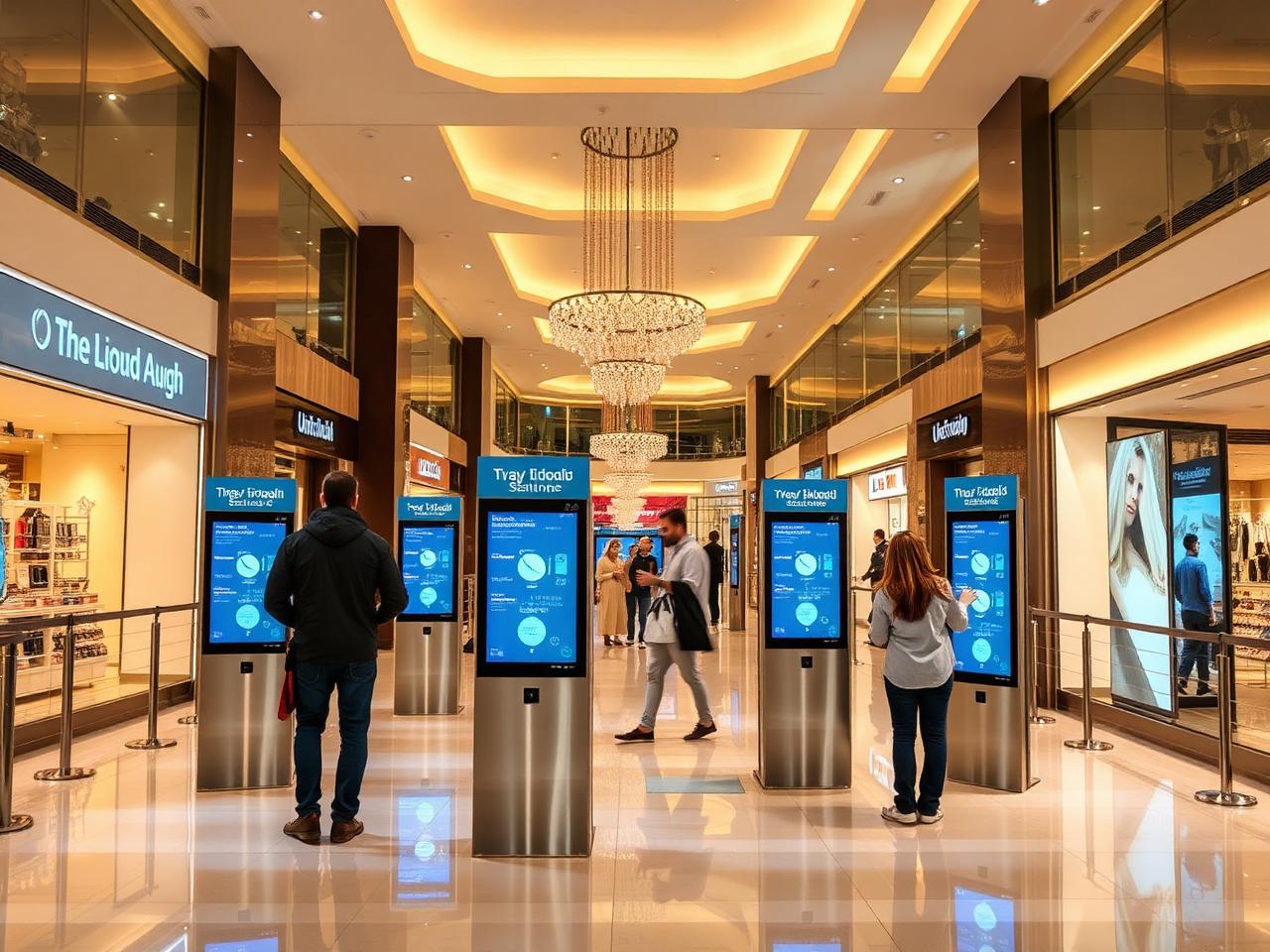 Mall Interactive Touch Stations